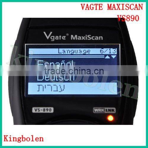 2014 New Arrival Universal Diagnostic Scanner Multi-language Auto Scantool Vgate MaxiScan VS890