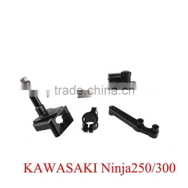 Soto racing - CNC Steering Damper Set for Kawasaki EX NINJA250R 2008-2012 with bracket kits