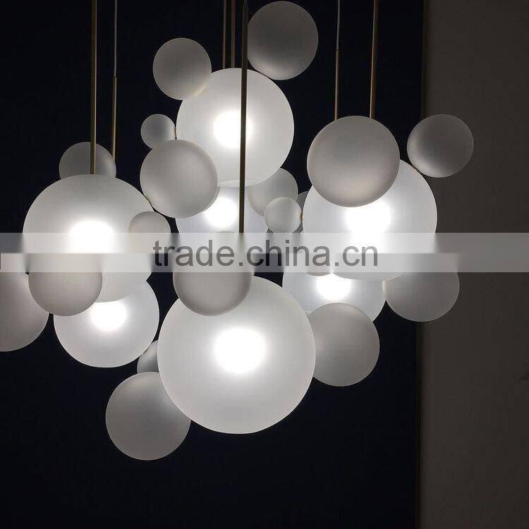 Forest white glass chandelier lamp LED chandelier lighting for Interior Design & Wedding Decoration