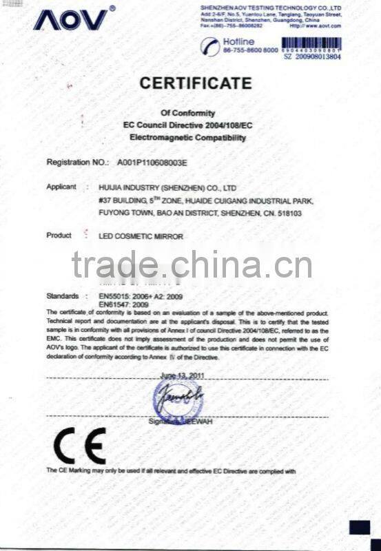 high quality metal framed mirror cosmetic mirrors for makeup