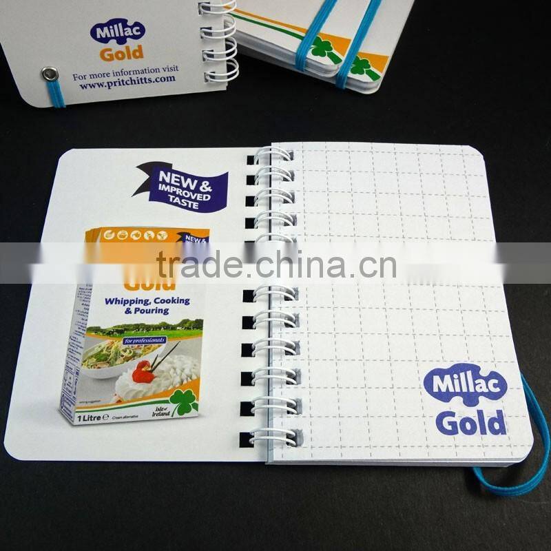 A7 white spiral paper mini note book