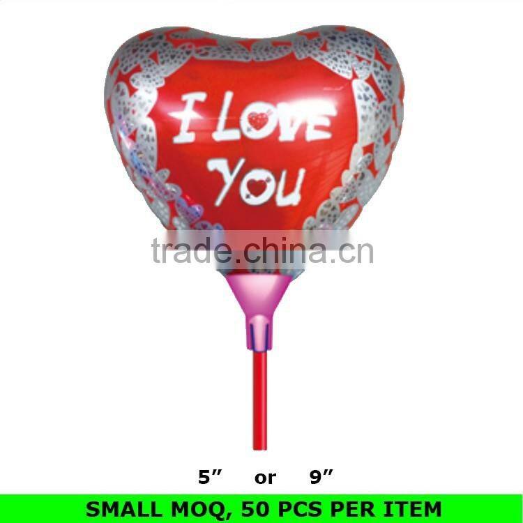 Wholesale Mini Round Shape Chirismas Santa Claus Mylar Inflatable Clap Stick Balloon