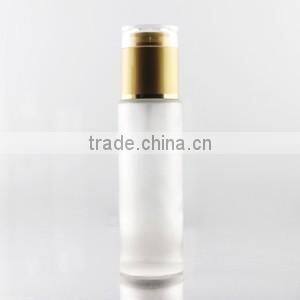 acrylic glass lotion bottle with white press pump guanghzou manufacturer