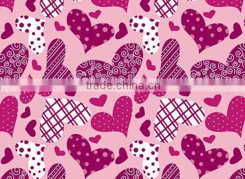 420d polyester heart print fabric