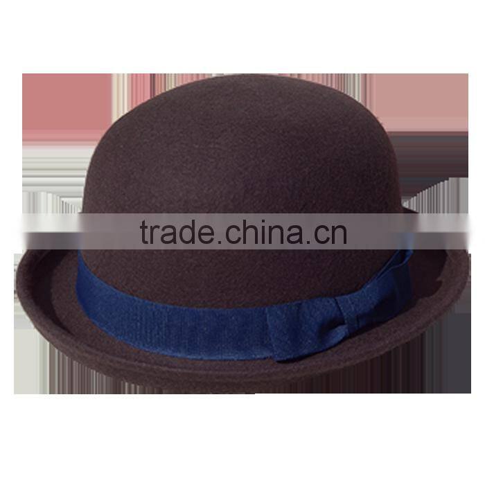 Newly designed Lady's wool felt bowler hat