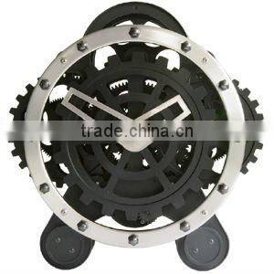 Moving Gear Table Clock, Decorative Clock