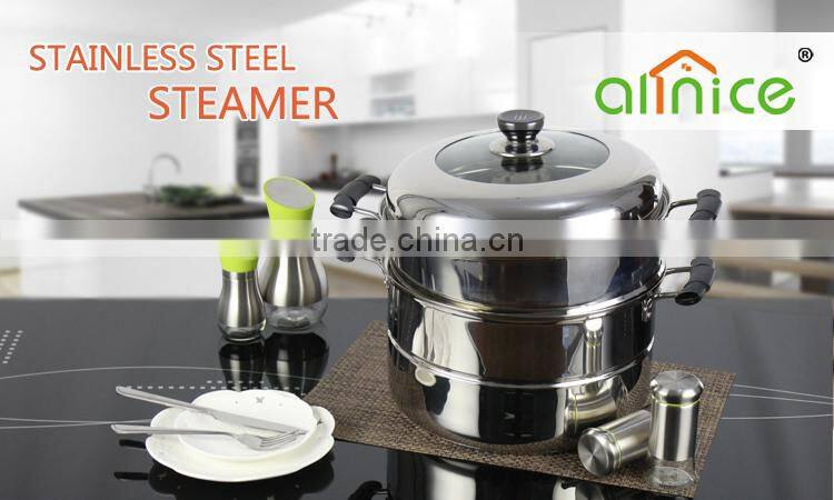 Factory 201material 2/3/4 layers stainless steel steamer pot