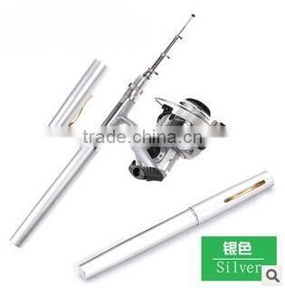 1 Meter Pen Style Fishing Rod Spinning Wheel Portable Mini Pen Fishing Rod Pole Kit H3