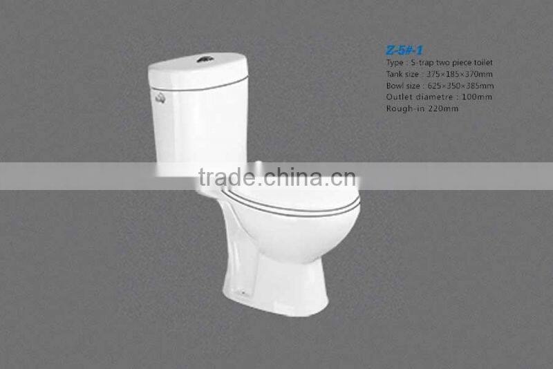 Indian hot sale cheap ceramic two piece toilet price supplier