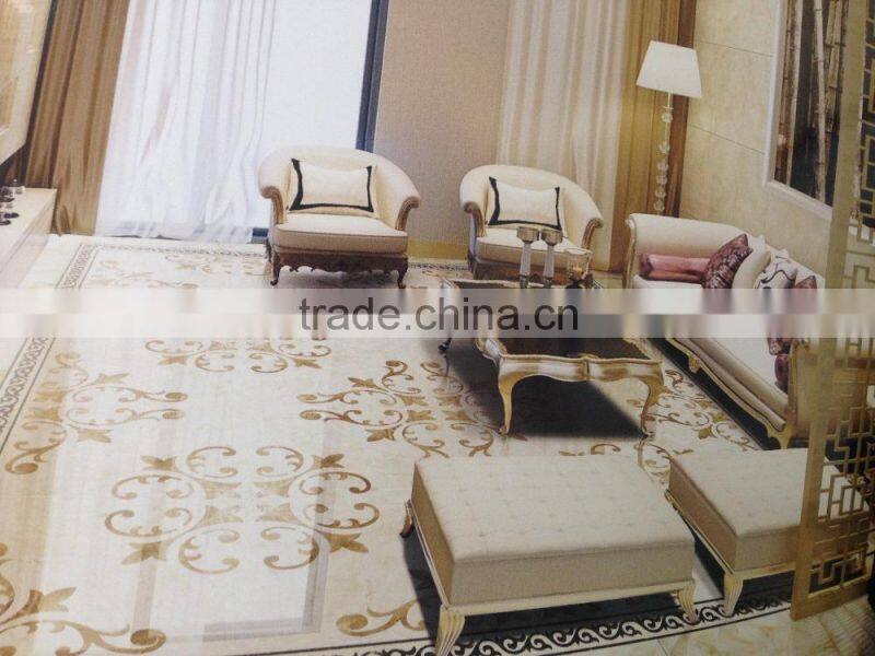 Microcrystal Flower Pattern Ceramic Tile Floor Carpet