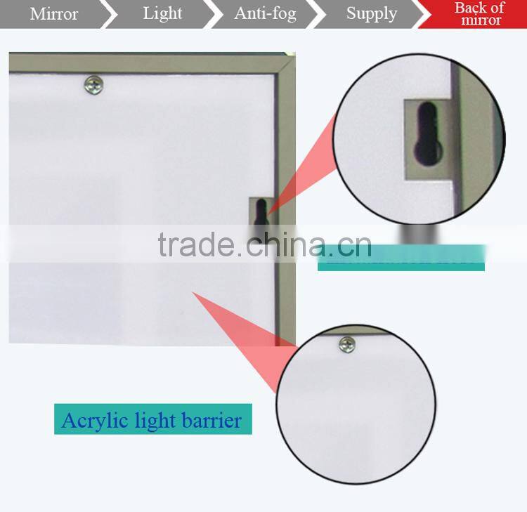 luxurious decorative wall mirror, fogless mrirror items for home decoration