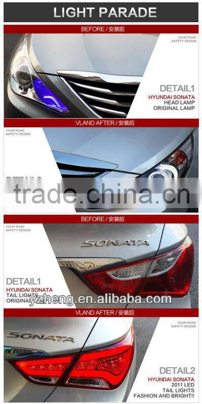 Auto spare parts hyundai sonata ledTail Lamp led rear light 2011 up (ISO9001&TS16949)
