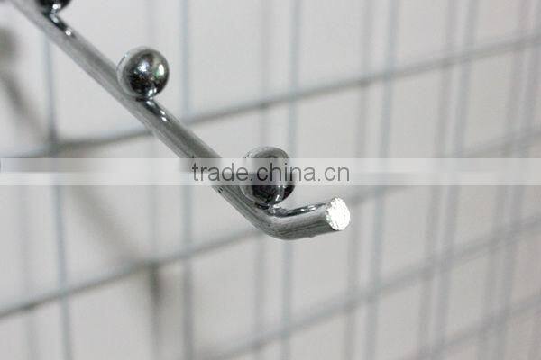 High Quality Wire mesh rack hook /Wire hanging hook/Wire peg hook rack