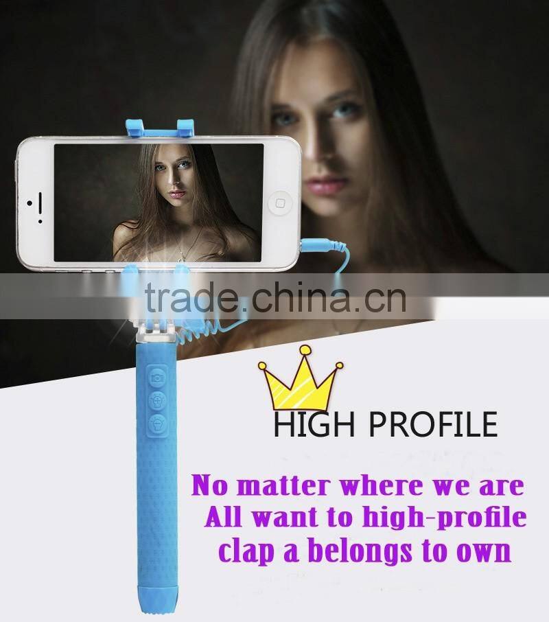 Selfie Monopod LED Flash Smartphone Selfie Stick Supreme Mini Night Version LED Filling Light For Android Phone for iPhone