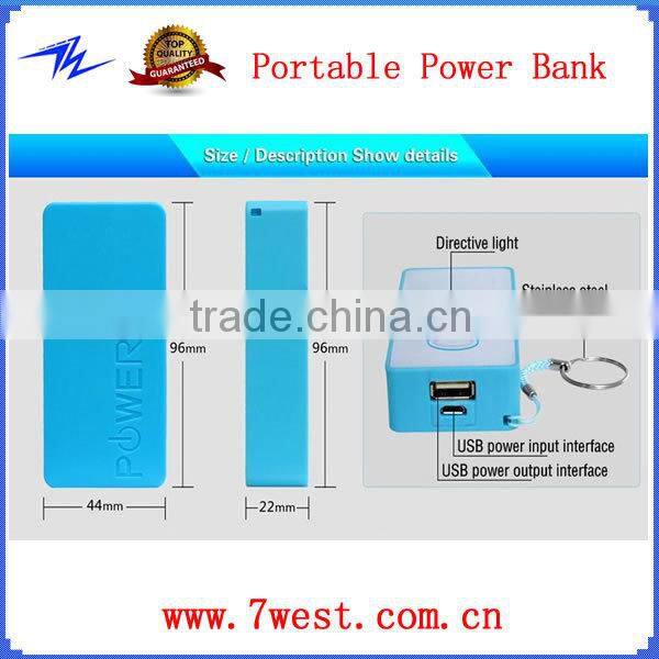 Colorful Portable Power Bank 5600mah Rechargeable External Battery Charger Mobile Phone