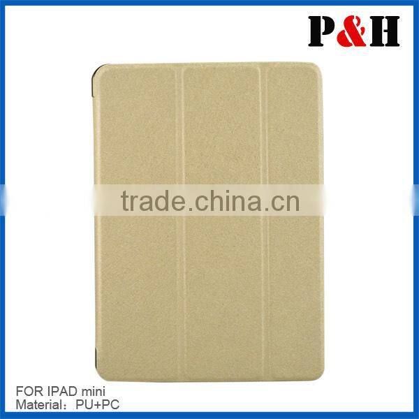 2015 PU leather tablet pc case for Ipad mini case cover