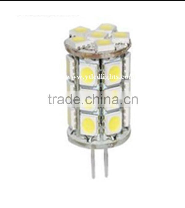 g4 led bulb light 12v led light bulb 3.5W 24pcs 5050 leds lamp led g4 DC10-30V high bright high quality 3 years warranty