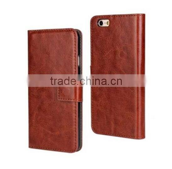 Luxury Magnetic Crazy Horse pattern Leather Wallet Case For iphone 6 4.7"/For iphone Plus/For iphone 5 5S 4 4S