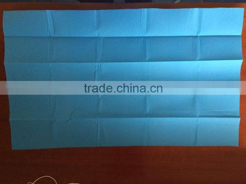 Waterproof paper wiht PE film bed sheet for hospital