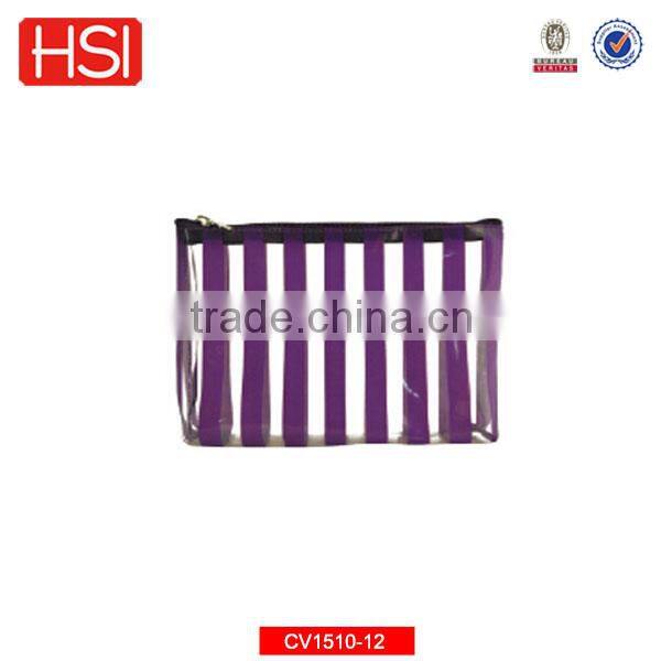 High quality customized transparent pvc cosmetic bag