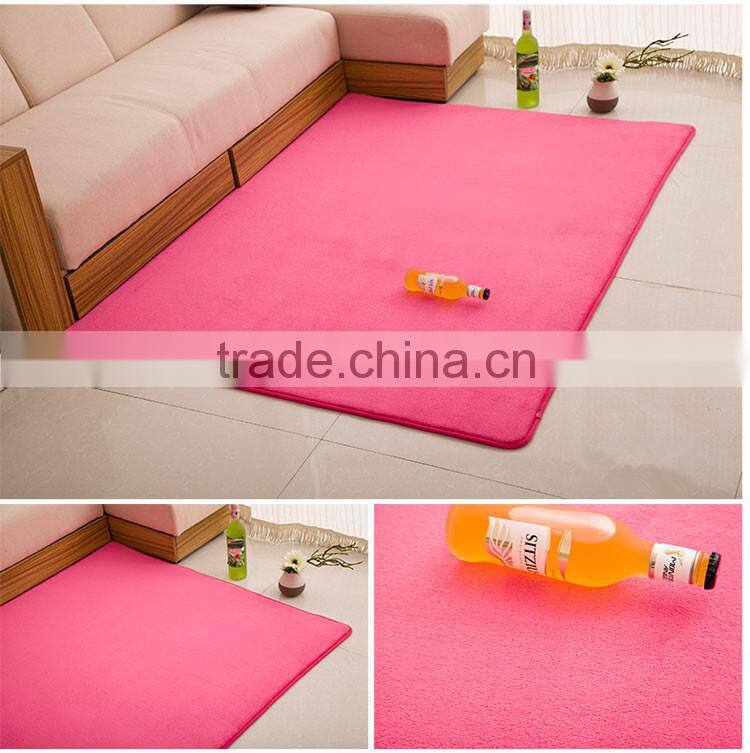 80X120CM Soft Fluffy Deep Pink Coral Fleece Dining Room Use Rugs