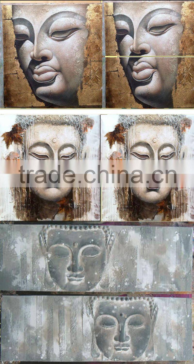 Shu1716 Thick textured handmade landscape canvas painting