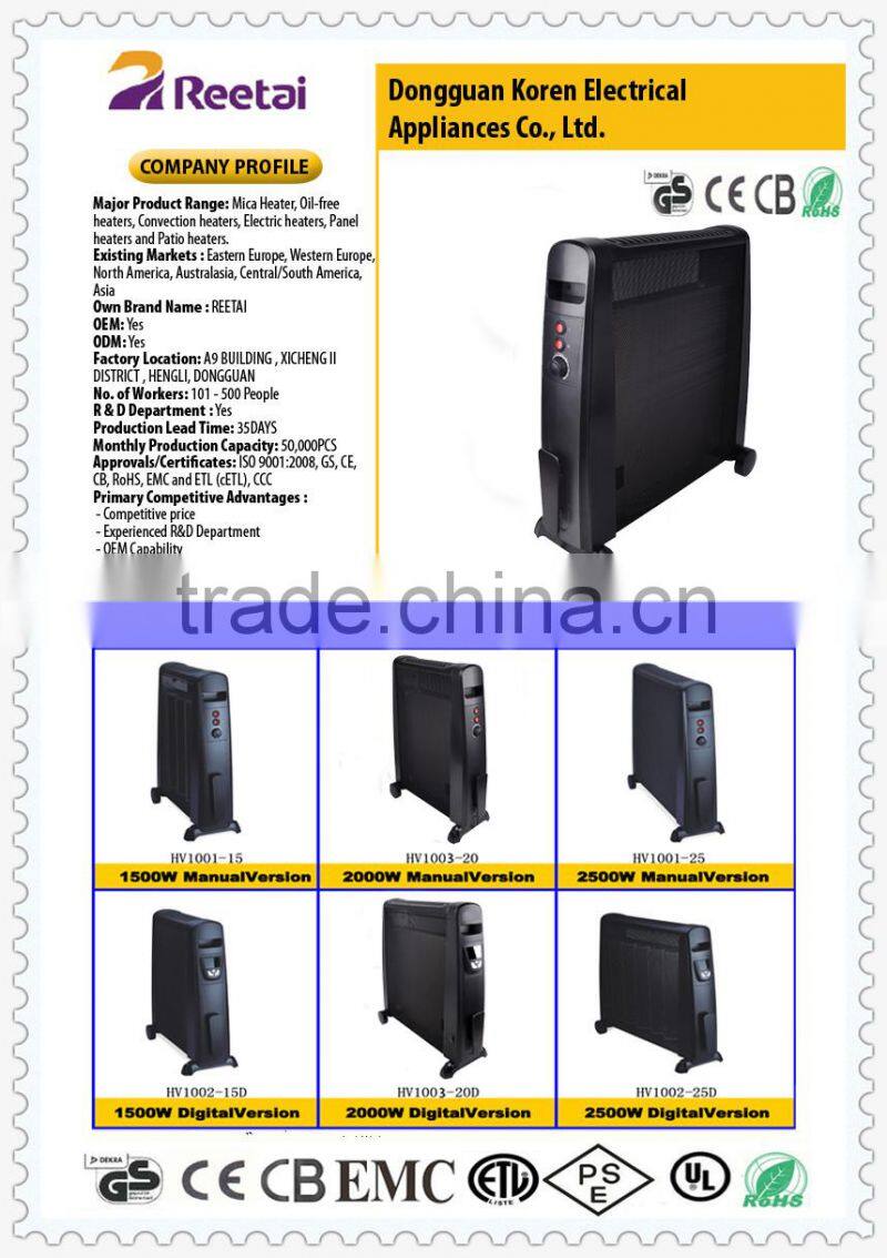 Hot sale electric heater with both convection and radiant heating GS,CE