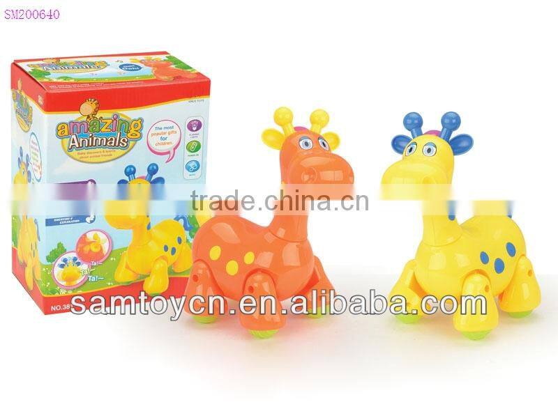 Walking cartoon elephant music dancing light toy for kids