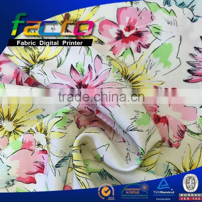 100% viscose printed fabric, flower pattern, blouse fabric