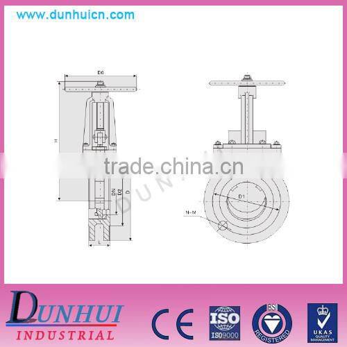 PZ673H knife-type gate valve