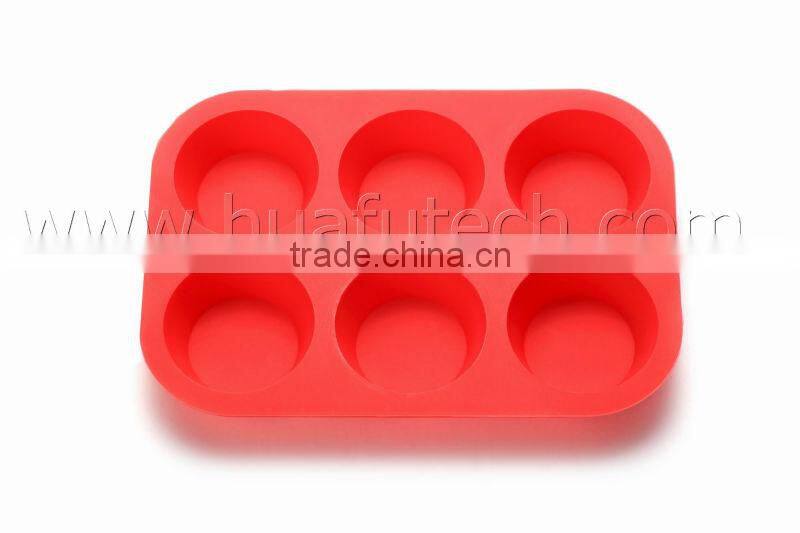 6cups Food Grade Silicone Cake Pan