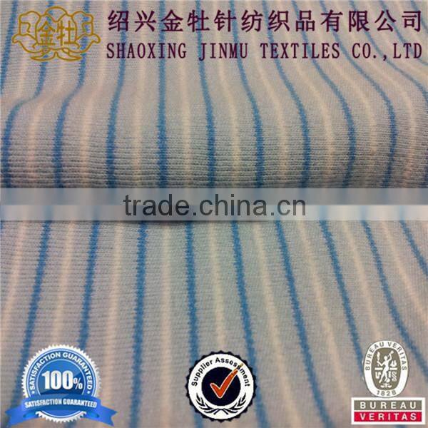 Jinmu textile 100% cotton knit interlock fabric for sportswear