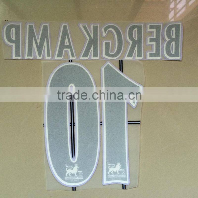 factory direct 3d flock best quality t-shirt heat transfer paper soccer jersey number stickers heat transfer sticker
