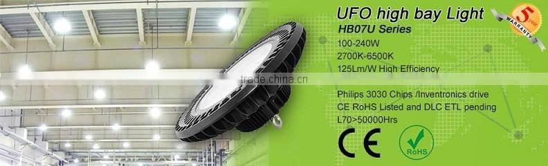 2016 new CE RoHS listed 100w industrial lighting ufo led high bay light