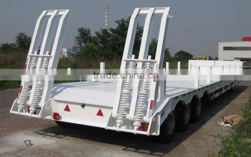 Low bed Semi-trailer for heavy equipments and construction machinery transportation