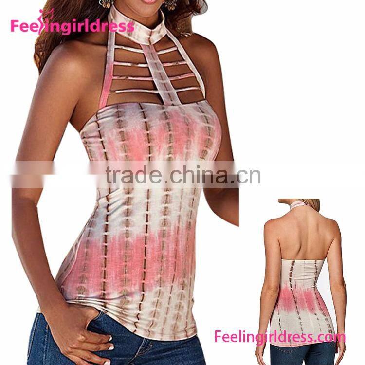 Latest Design Fashion Black Lady Blouse & Top