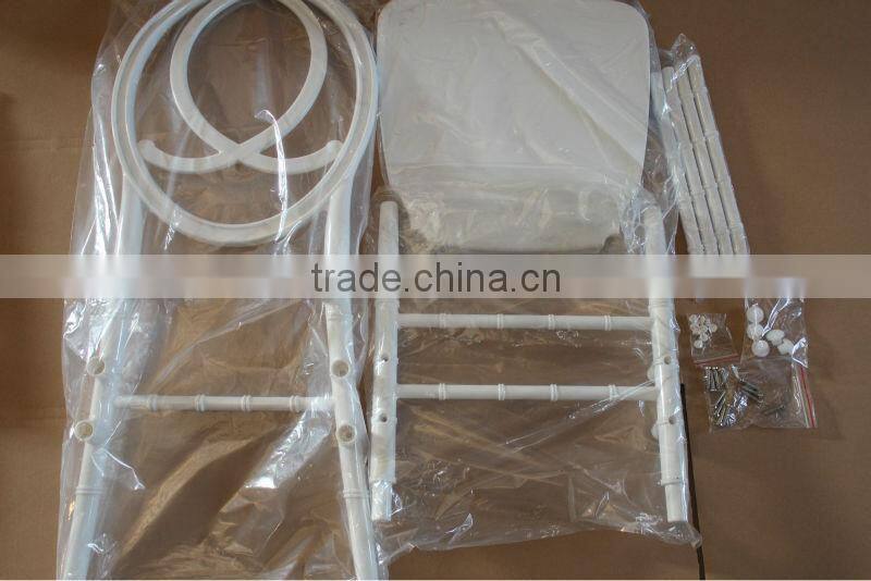 White knocked down design resin fisher price chair