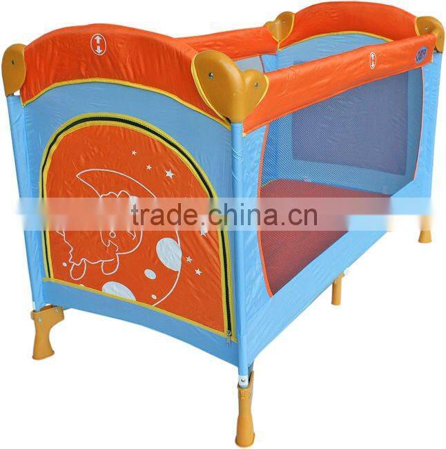 orange baby playpenPB006