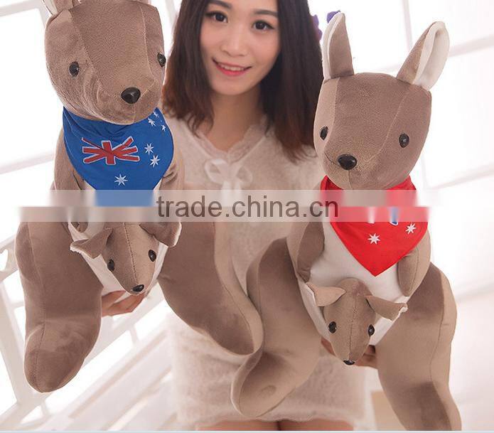 creative hot-selling cartoon animal mother and child kangaroo simulation imitated stuffed plsh toy doll