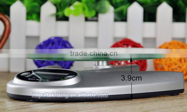 Round Clear Glass Platform Digital Handy Scale