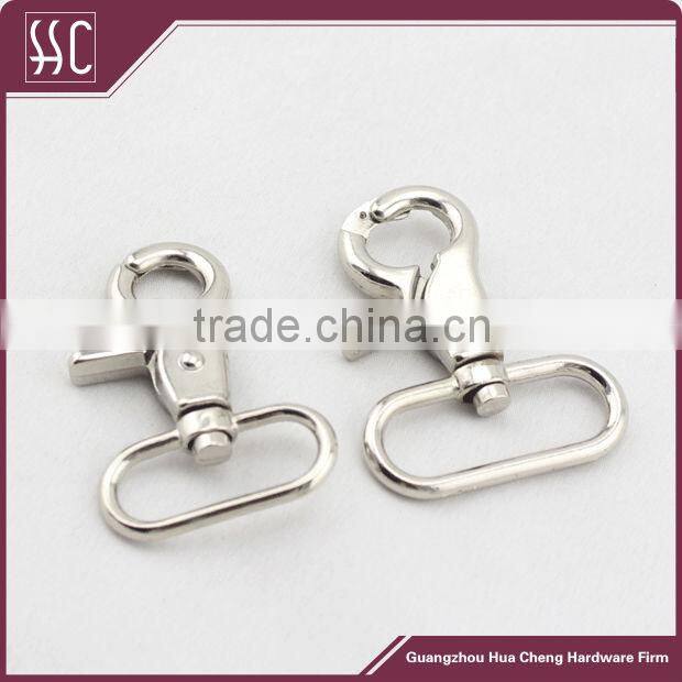 swivel hooks for handbag,swivel snap hook, nickel dog hook for bag part