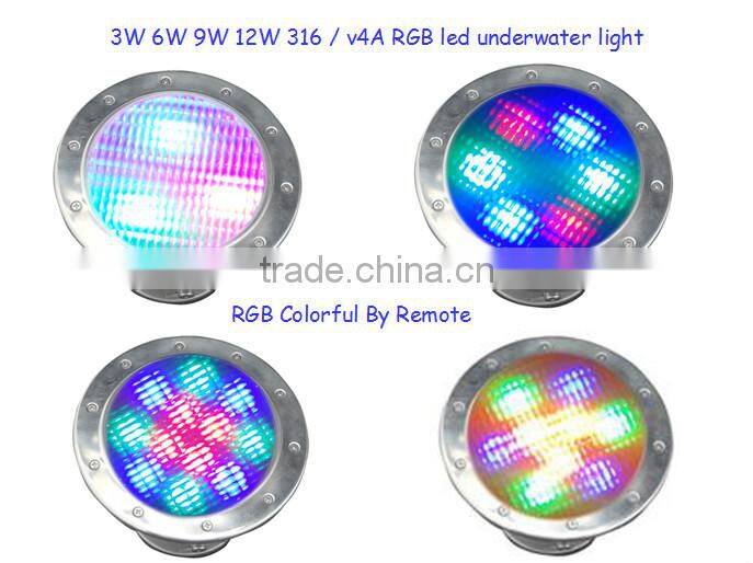 3W Stainless Steel LED Underwater Pool Light IP68 Waterproof