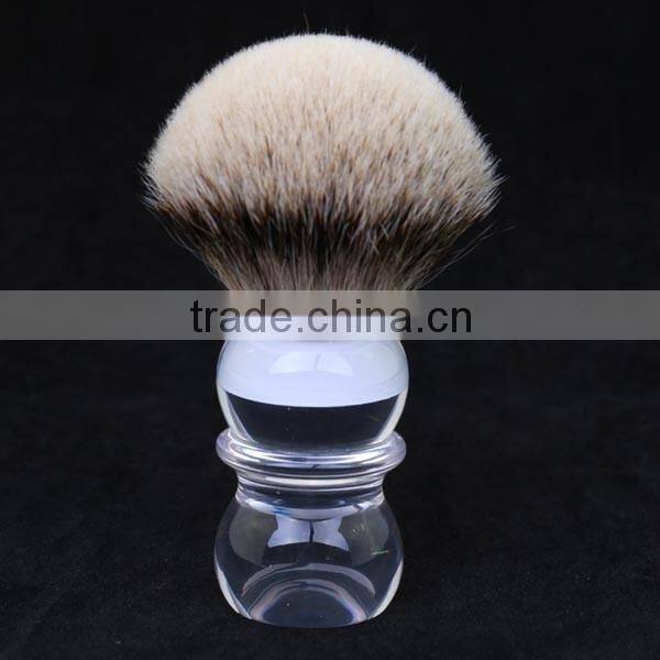 clear acrylic handle custom shaving brush
