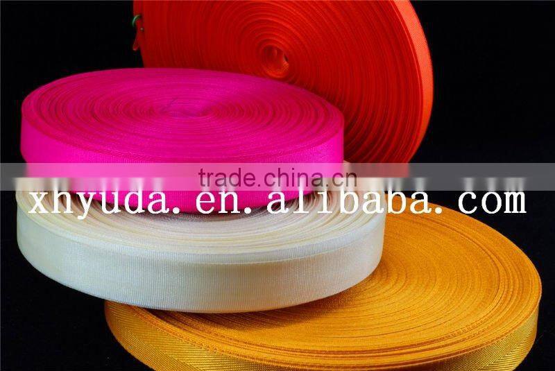 Orange Tubular Nylon Webbing