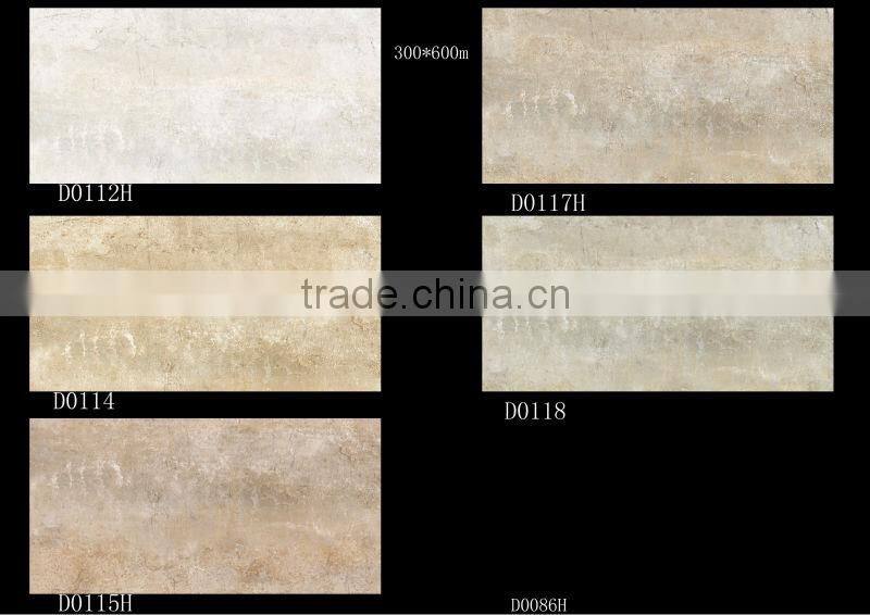 300x600mm indoor bright glazed china wall tile
