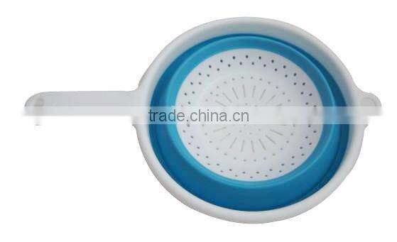 kitchen folding plastic colander plastic sink colander