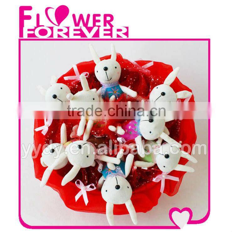 Plush Rabbit Bouquet Unique Birthday Gifts