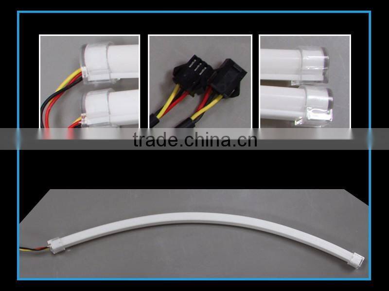Dual Color White-Amber Car Switchback LED Tube Strip Light DRL Daytime Running Light Flex DRL 30cm 45cm 60cm 90cm