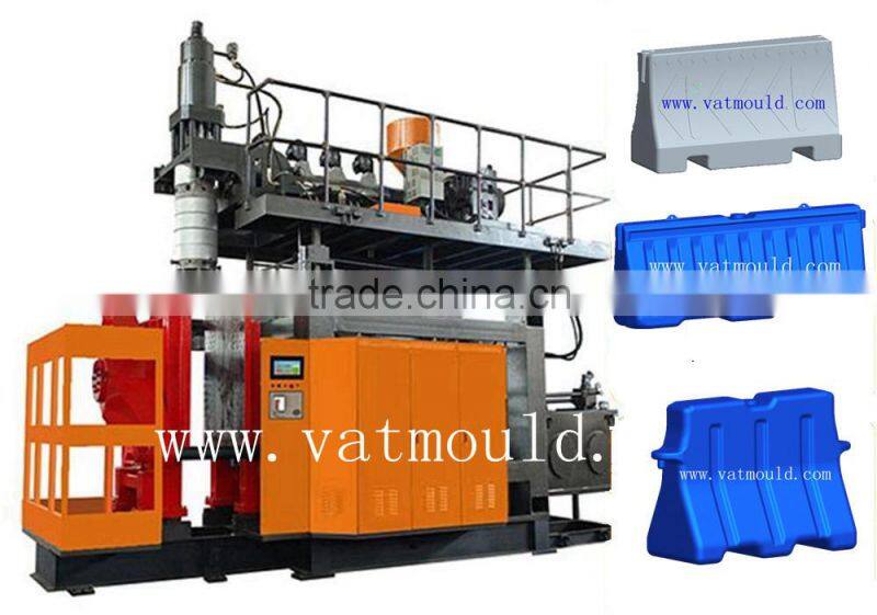 Custom Plastic Road Barrier Blow Mould, Traffic Water Filled Road Barrier
