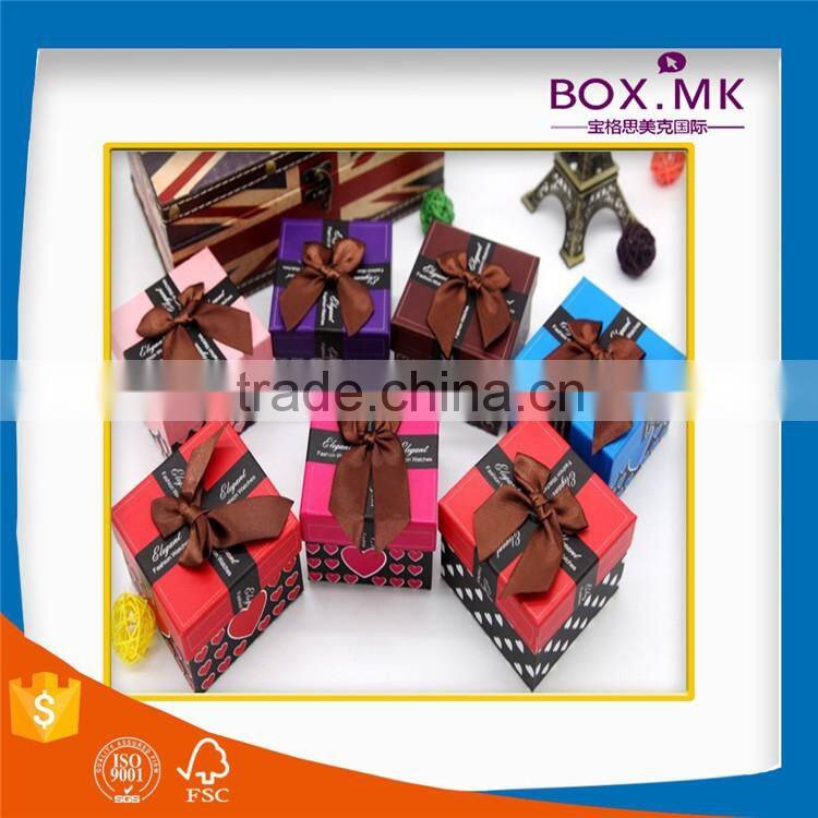 Special Design Top Grade Handmade Red Ribbon Watch Box Packaging